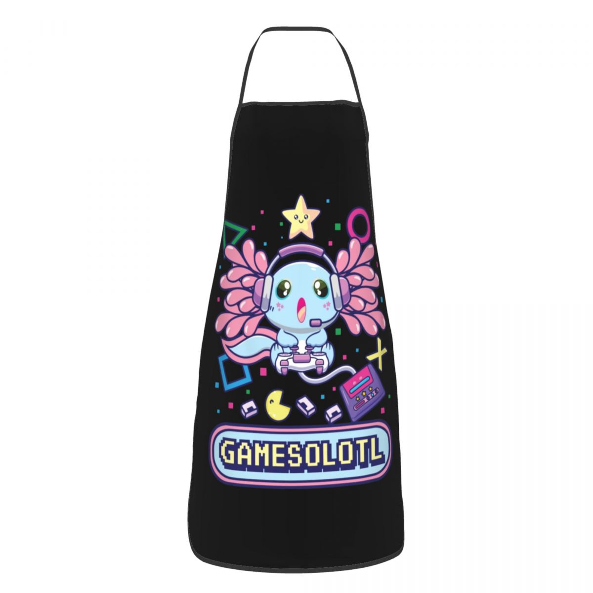 Kitchen Baking Game - Gamesalotl Axolotl-delantal de videojuego Unisex, babero