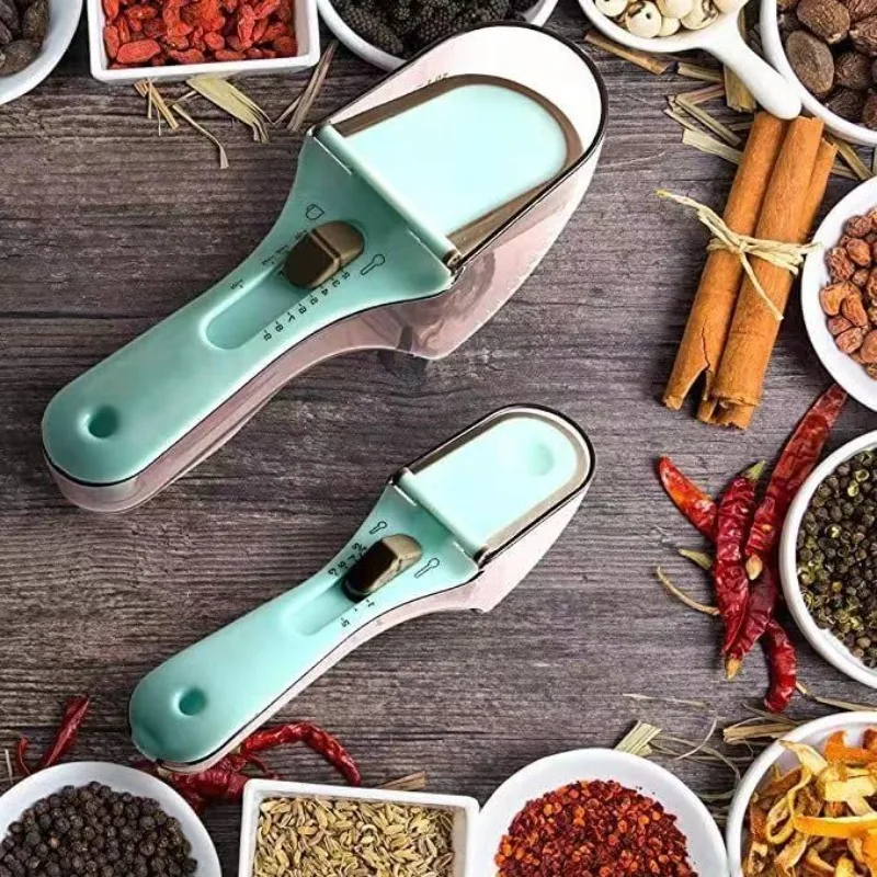 Baking (Kitchen Ingredient) - Cuchara medidora ajustable, herramienta de cocina