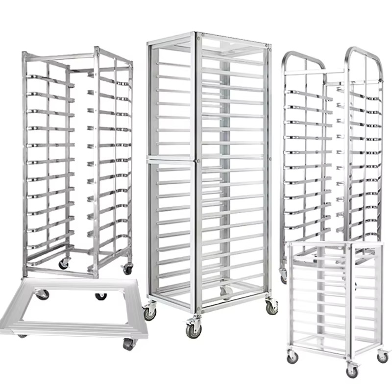 Kitchen Baking Trolley - Carrito de Aluminio Comercial para Hornear,