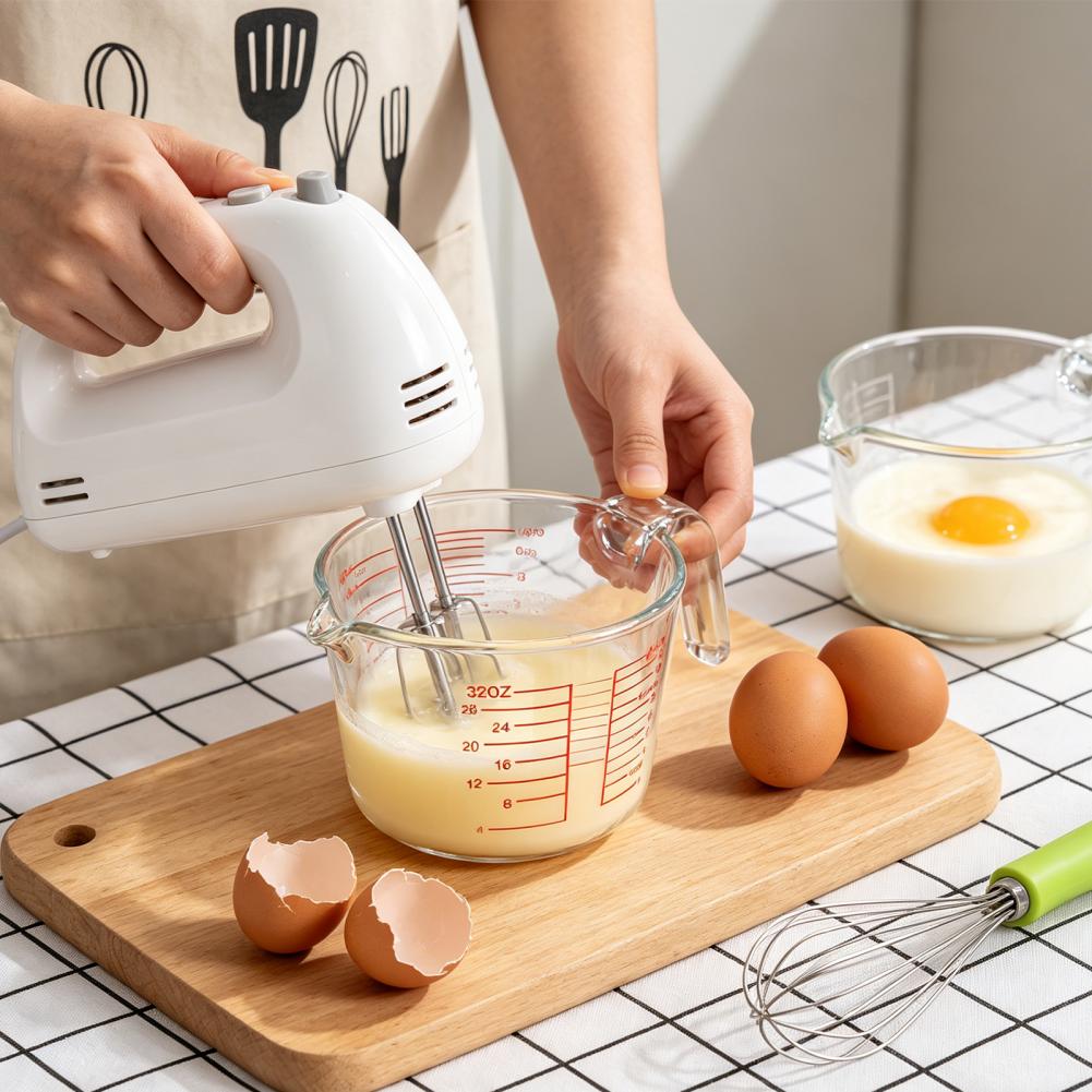 Kitchen Glass Baking Set - Juego de Tazas Medidoras de Vidrio