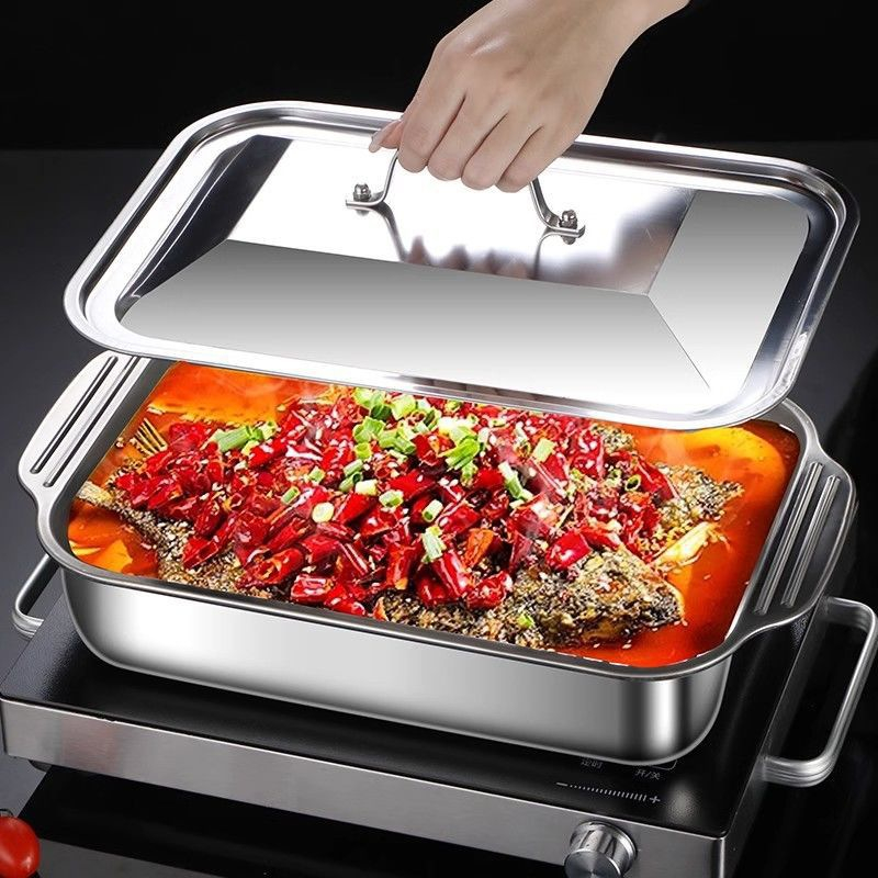Kitchen And Baking Equipment - Bandeja para Hornear Profunda de Acero