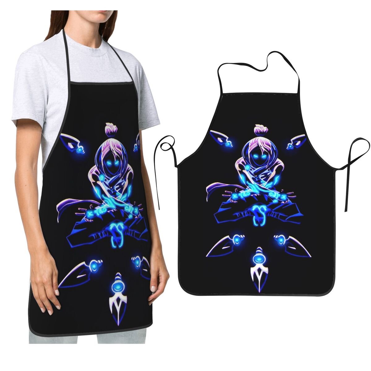 Kitchen Baking Game - Jett V-Valorant-delantales para juegos antidisturbios, Chef,