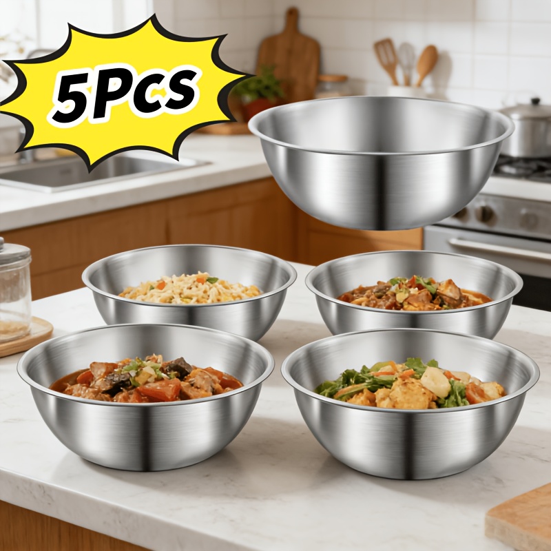 Baking (Kitchen Ingredient) - Juego de 5 tazones multifuncionales de