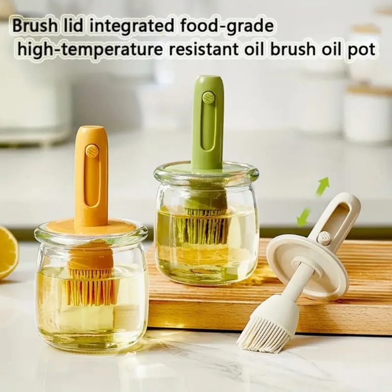 Kitchen Glass Baking Set - Botella Dispensadora de Aceite con Juego