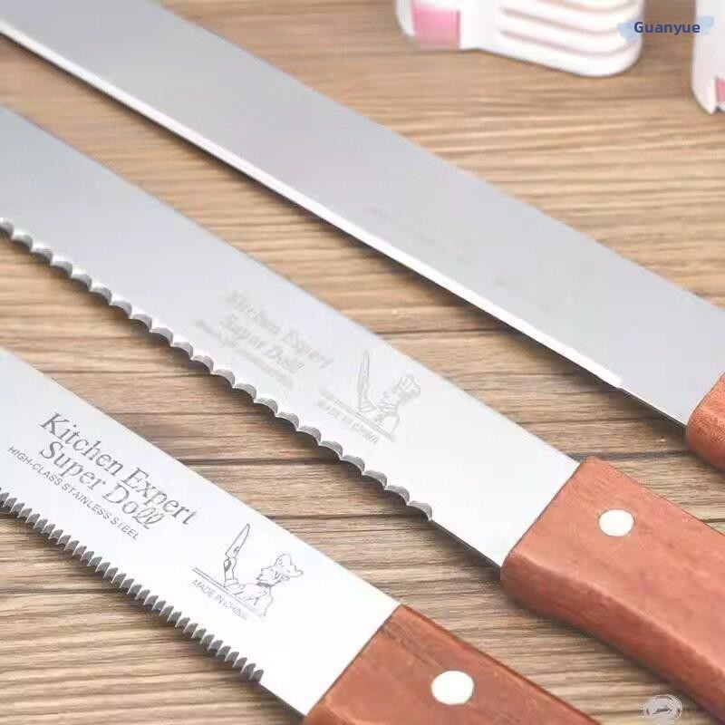 Kitchen And Baking Equipment - Cuchillo Dentado de Acero Inoxidable para