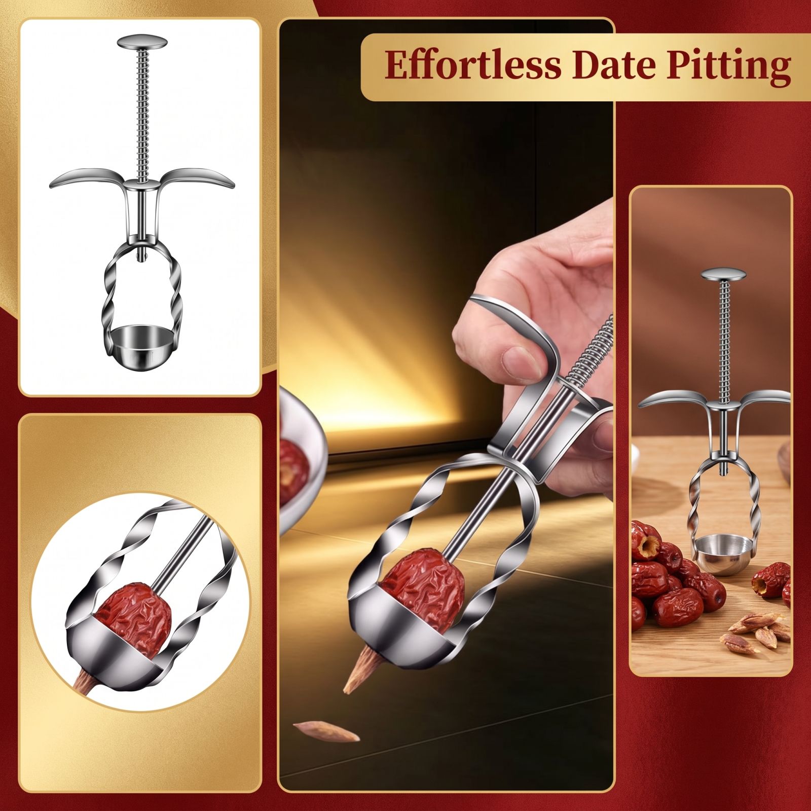 Kitchen Tools In Baking - Herramienta de Acero Inoxidable para Quitar