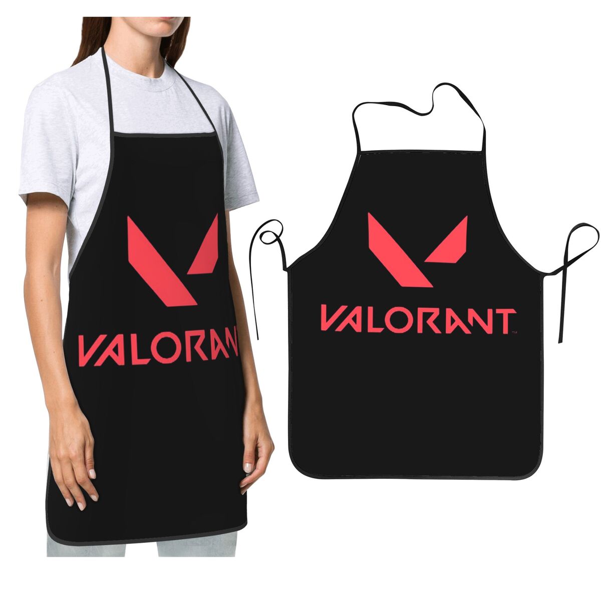 Kitchen Baking Game - V-Valorant-delantales de tiro para juegos antidisturbios,