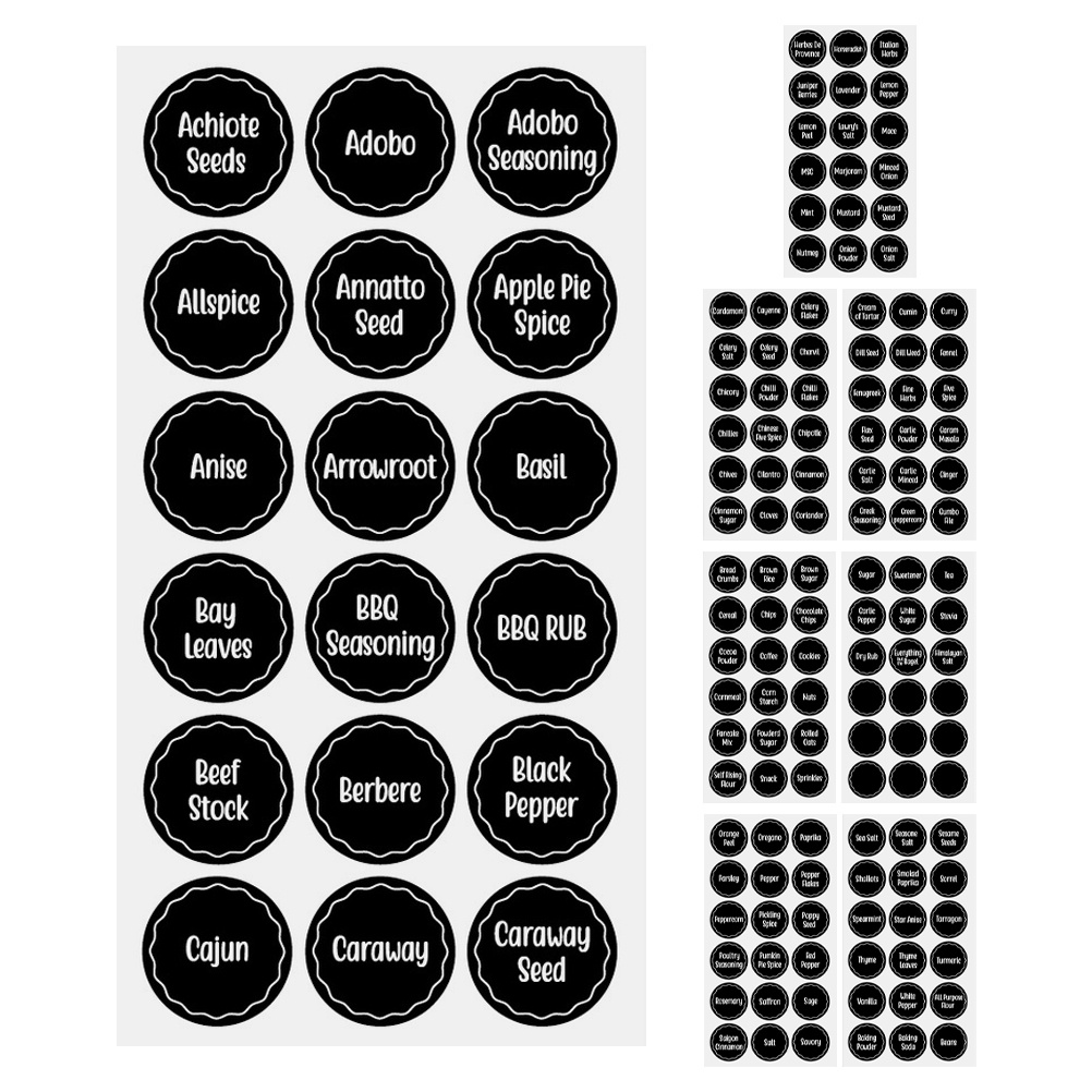 144 Uds. Etiquetas adhesivas r - Kitchen Baking Organization reseña y precio