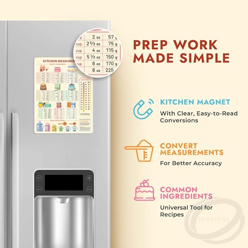 Tabla de conversión de cocina, - Kitchen Baking Conversion Chart reseña y precio