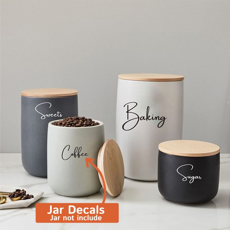 Calcomanía solo 8 Uds., etique - Kitchen Baking Organization reseña y precio