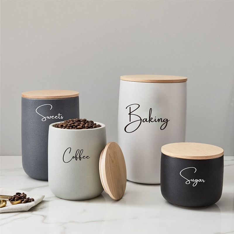Etiquetas adhesivas para tarro - Kitchen Baking Organization reseña y precio
