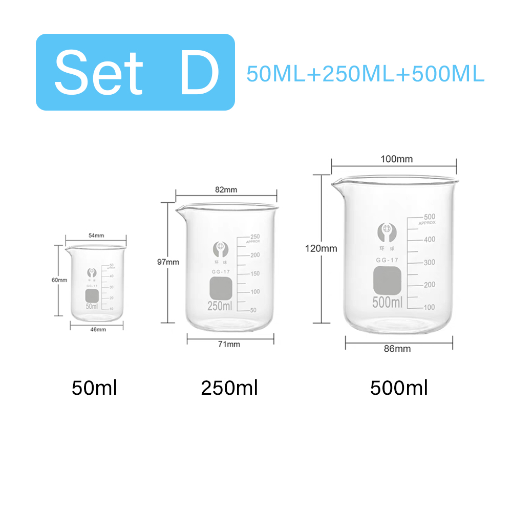 Juego de 3 Tazas Medidoras de  - Kitchen Glass Baking Set reseña y precio