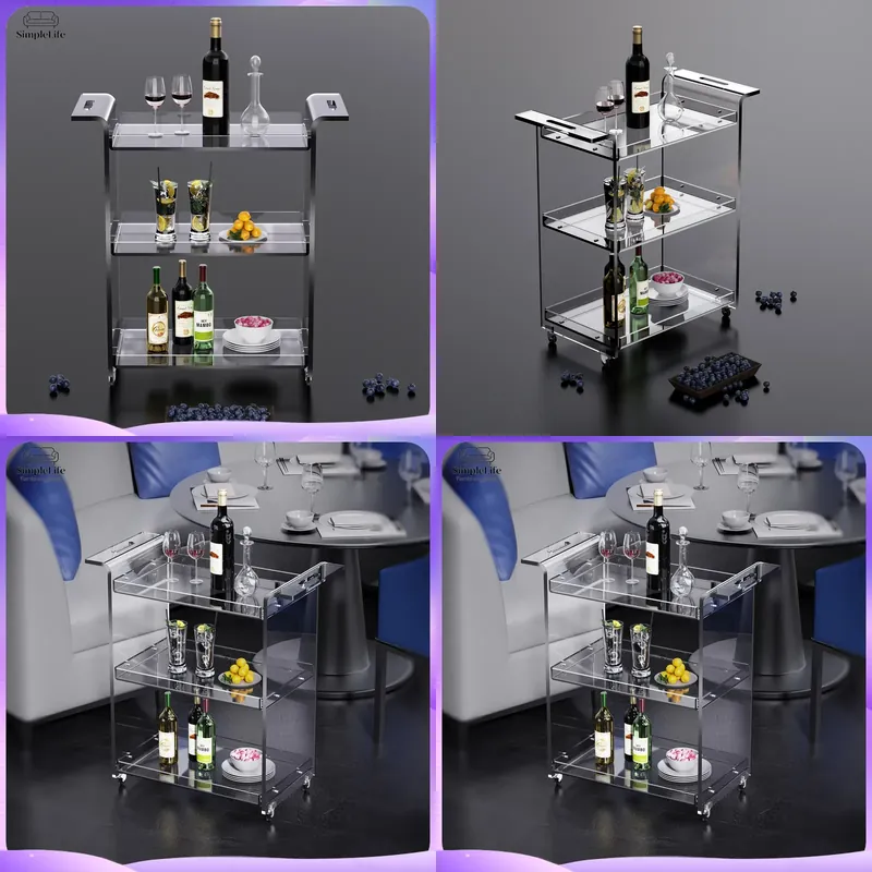 Carrito de Cocina Moderno de 3 - Kitchen Baking Organization reseña y precio