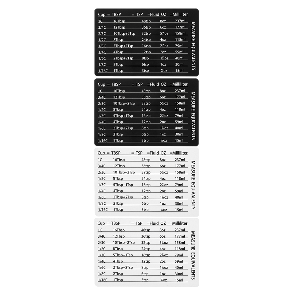 4 Uds taza medidora cuchara ac - Kitchen Baking Conversion Chart reseña y precio