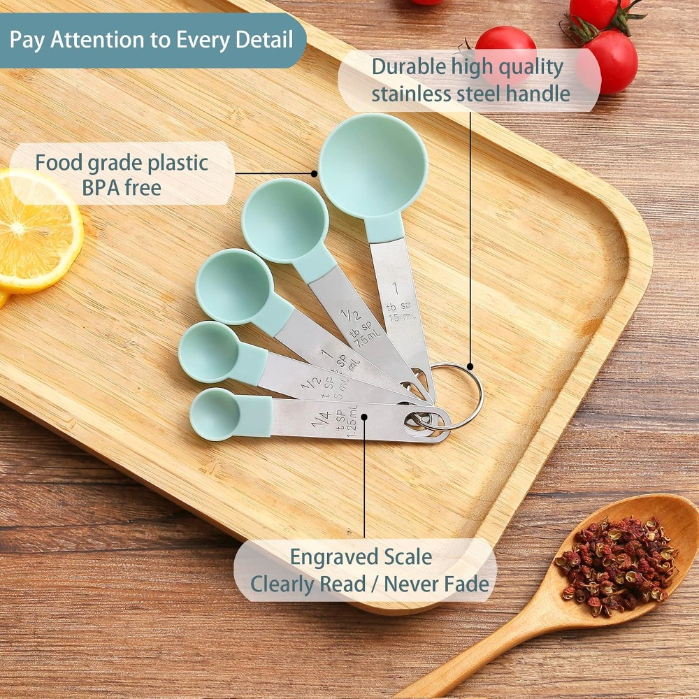 Juego de 10 Tazas y Cucharas M - Baking (Kitchen Ingredient) reseña y precio