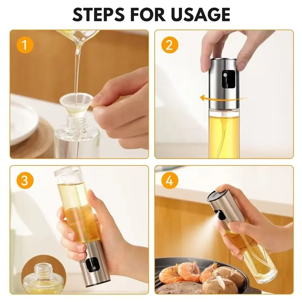 Pulverizador de aceite de vidr - Kitchen Glass Baking Set reseña y precio