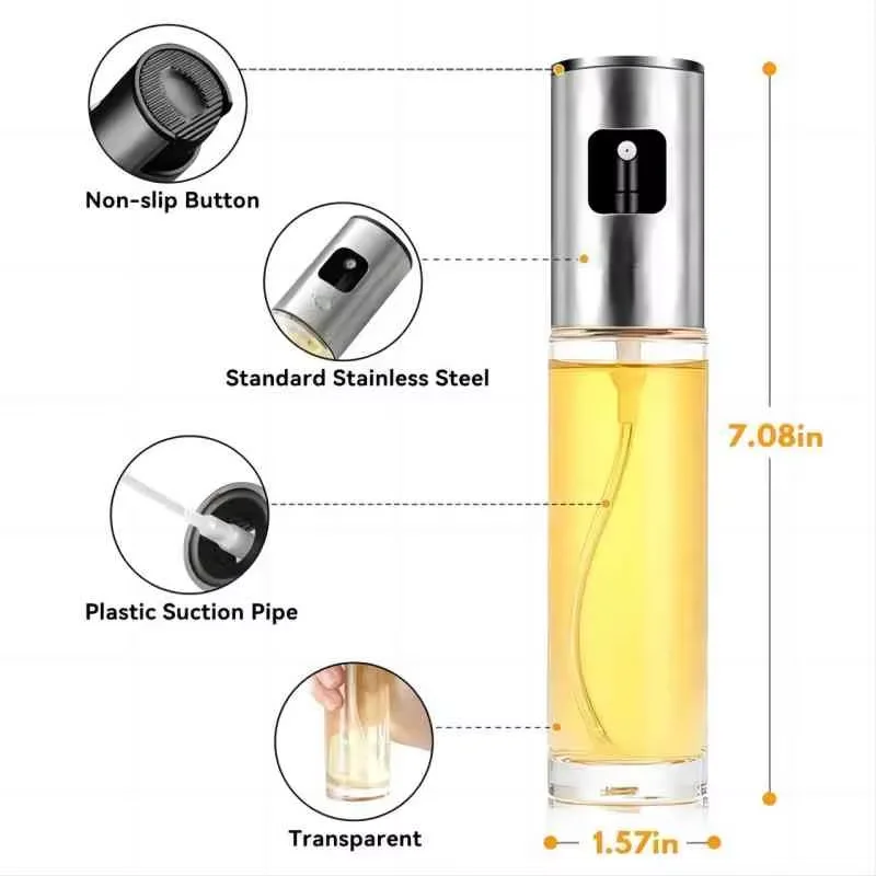 Pulverizador de aceite de vidr - Kitchen Glass Baking Set reseña y precio