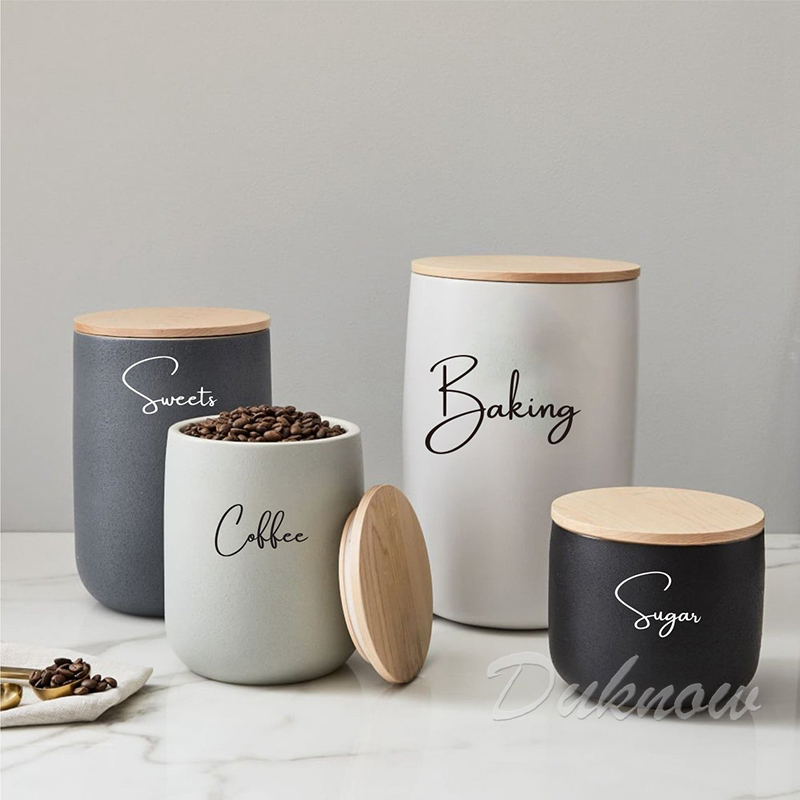 Etiquetas adhesivas para tarro - Kitchen Baking Organization reseña y precio