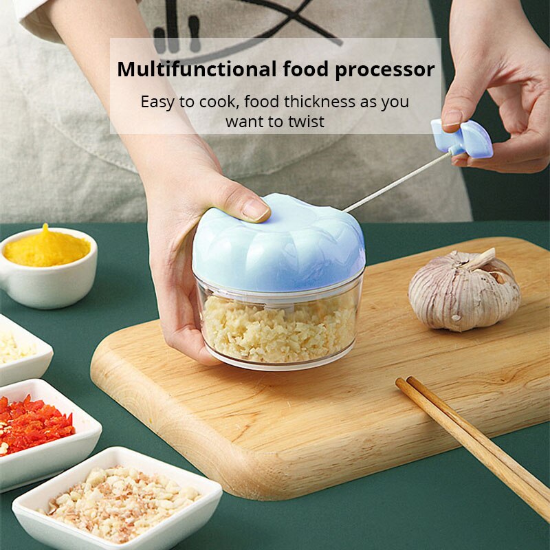 Trituradora Manual de ajo azul - Kitchen Job reseña y precio