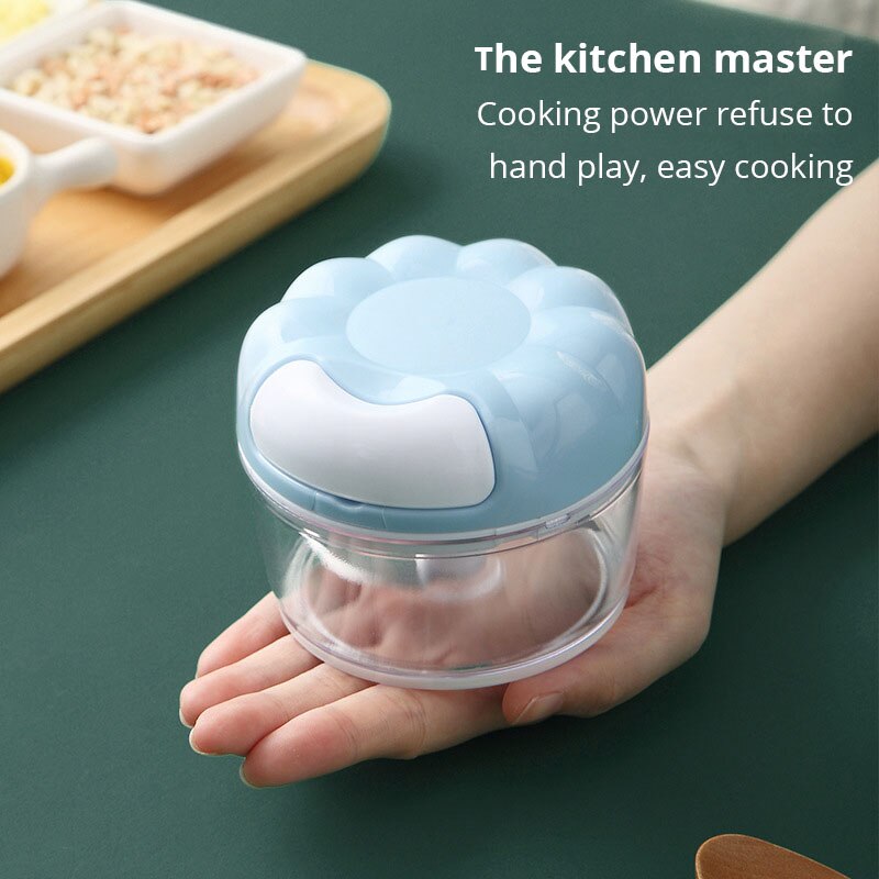 Trituradora Manual de ajo azul - Kitchen Job reseña y precio