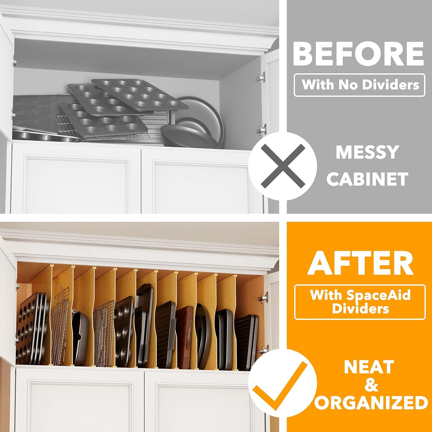Paquete de 10 divisores de bam - Kitchen Baking Organization reseña y precio